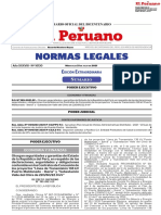 Normas Legales: Dición Xtraordinaria