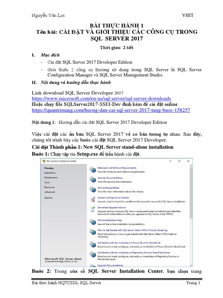 Thuchanh SQL Server DUYTAN | PDF