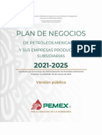 Plan Nacional de Pemex 2021-2025