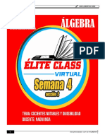 Algebra Semana 4 Cocientes Notables Sección 2