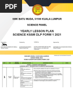 Yearly Lesson Plan KSSM Science DLP Form 1 2021