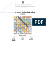 Sopa de Letras Word. Hockey