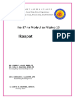 FILIPINO 10 Module 17 LLM