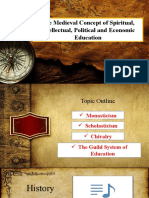 The Medieval Concept of Spiritual, Intellectual, Political and Economic Education