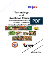 10 COOKERY Q2M6tle10 He Cookery q2 Mod5 Evaluatingthefinishedproduct v3 (50 Pages)