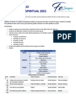 Plan de Trabajo Crecimiento Espiritual 2021