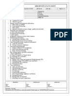 MRB Review Status Sheet