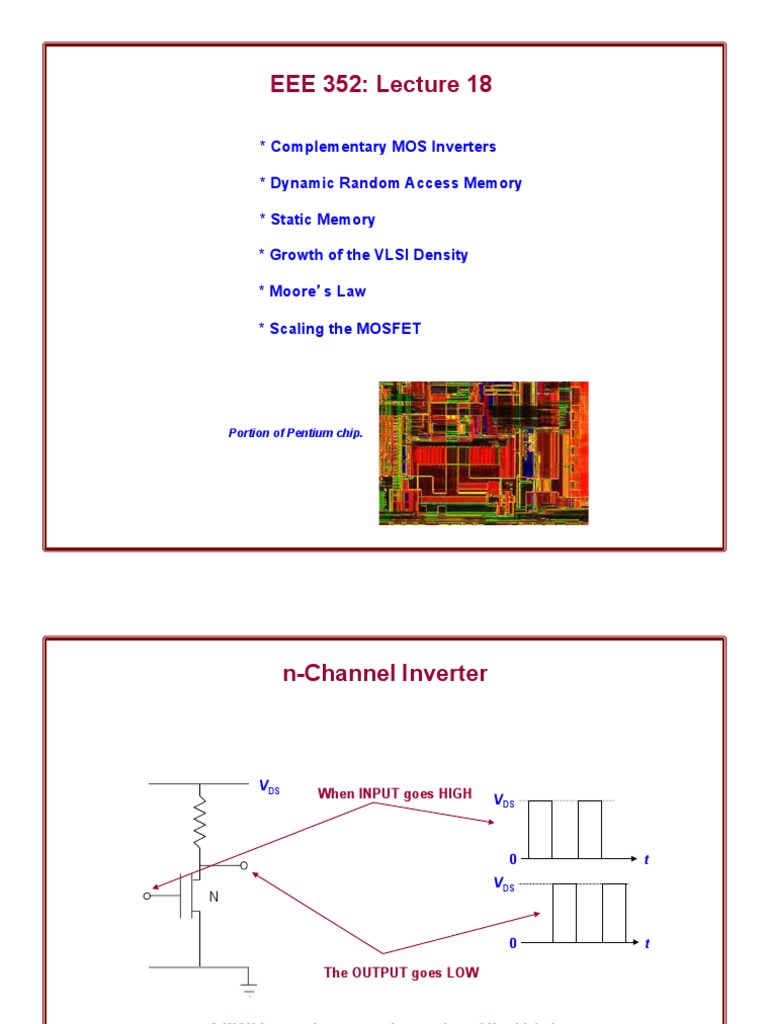 EEE 352: Lecture 18 | PDF | Mosfet | Field Effect Transistor