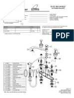 Parts Breakdown Sheet: Elite Two Handle Kitchen Faucet