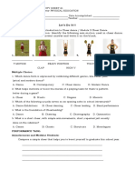 Identification: Identify The Following Arm Motion Used in Cheer Dance. Choose From The Box The Correct Answer and Write It On The Blank