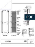 Upvc Door: Side View Elevation