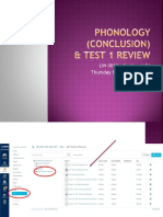 Week 4 - Phonology & Test 1 Review