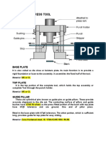 Elements of Press Tool: Base Plate