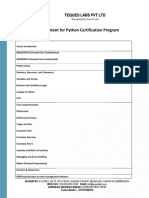 Python Certification Program