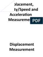 Displacement, Velocity & Accerlation Measurement