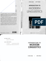 Introduction To Modern Linguistics