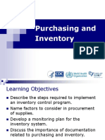 Purchasing and Inventory