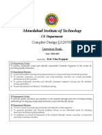 Ahmedabad Institute of Technology: Compiler Design (2120701)
