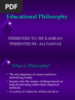 ALI NAWAZ Educational Philosophy