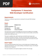 OutSystems 11 Associate Web Developer Certification