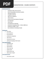 SAP Basis Course Syllabus