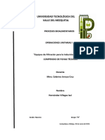 Fichas Técnicas de Equipos de Filtración