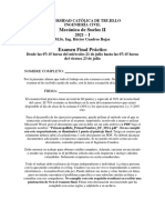 Examen Final - MSII 2021-I