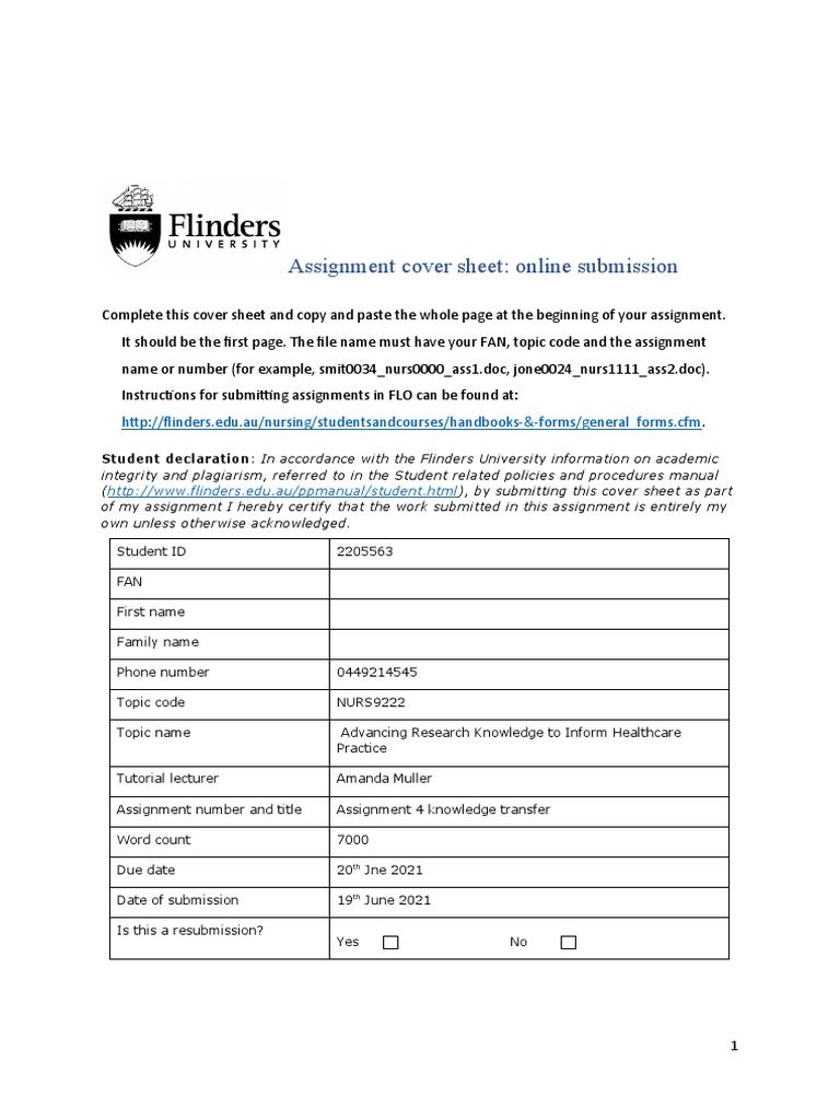 Wadh0022 Assignment 4 With Feedback | PDF | Systematic Review ...