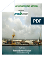 The Balanced Scorecard For Port Authorities