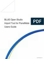 Blue Open Studio Import Tool For Panelmate Users Guide