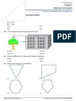 Grade 3 National Curriculum: Choose Correct Answer(s) From The Given Choices