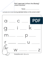 Https Doozymoo - Com PDF Missing-Letters What-letters-Are-missing-worksheet