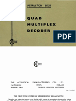 QUAD Multiplex Decoder Instruction CS