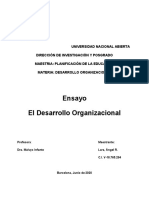 1 - Ensayo Desarrollo Organizacional