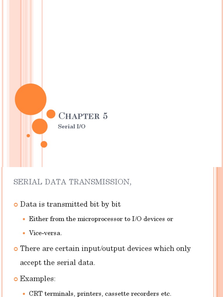 Serial I/O Control in 8085 Microprocessor | PDF | Input/Output | Duplex ...