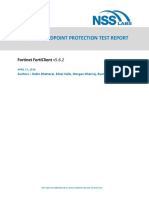 Advanced Endpoint Protection Test Report: Fortinet Forticlient V5.6.2