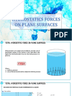 3 Hydrostatic Forces On Plane Surfaces