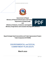 Environment and Social Commitment Plan - DoR - SRCTIP