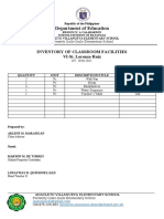 SLR - Inventory of Classroom Facilities