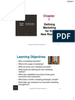 Learning Objectives: Defining Marketing For The New Realities