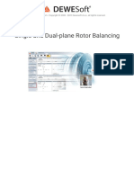 Single and Dual-Plane Rotor Balancing