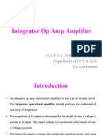 Integrator Op Amp Amplifier: M.S.P.V.L. Polytechnic College, Department of ECE & EEE, Pavoorchatram