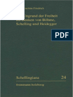 Der Ungrund Der Freiheit Im Denken Von Bohme, Schelling Und Heidegger by Hans-Joachim Friedrich