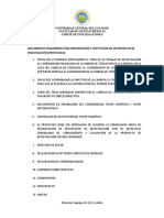 Check List para recepción de trabajos  de Investigación (PROTOCOLOS) al (COIF) (1)