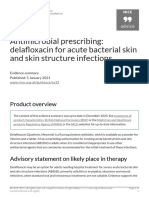 Antimicrobial Prescribing Delafloxacin For Acute Bacterial Skin and Skin Structure Infections PDF 1158232915141