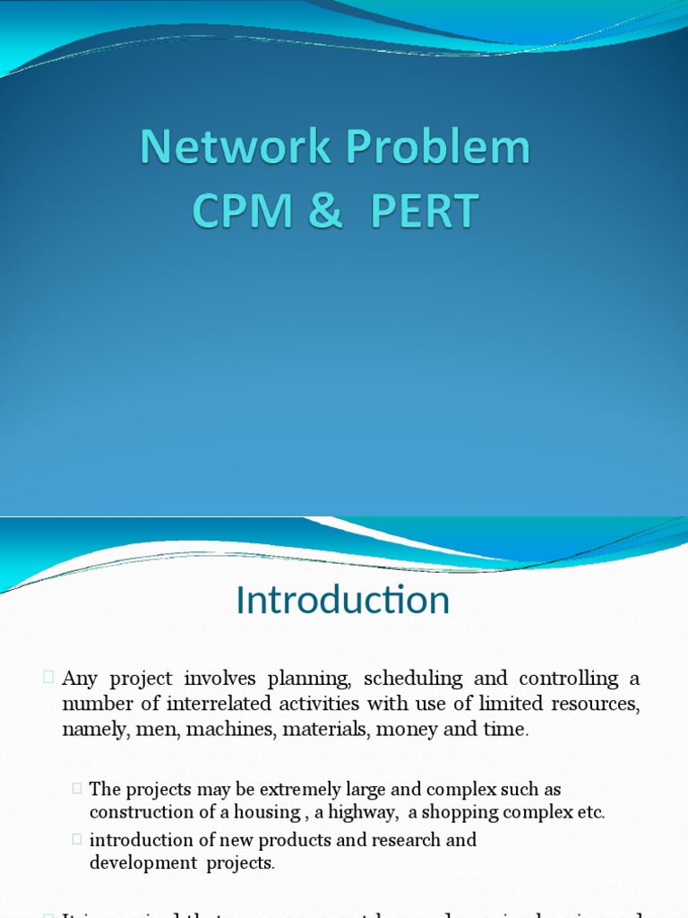 Chapter 10 PERT-CPM | PDF | Applied Mathematics | Analysis