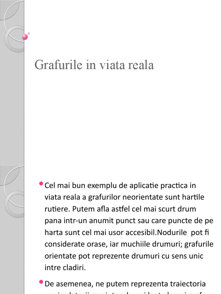 Grafurile-in-Viata-Reala - Aplicatii Pentru Mediul Online | PDF