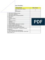 Admin Checklist & Portofolio
