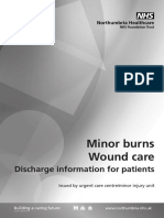 Minor Burns Wound Care: Discharge Information For Patients