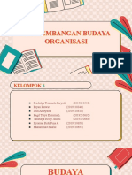 Pengembangan Budaya Organiasi Kelompok 6